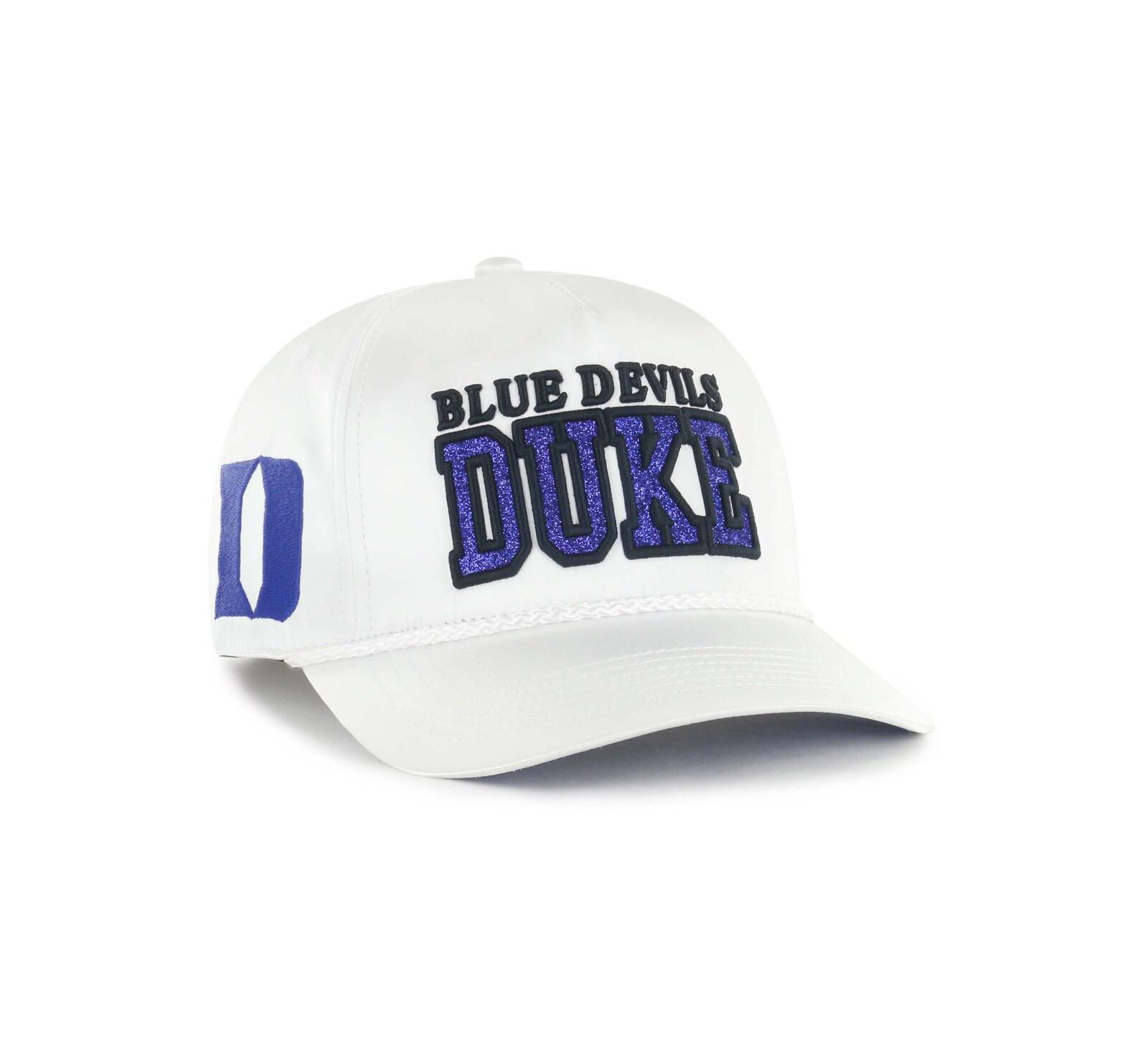 Женская регулируемая кепка '47 Brand White Duke Blue Devils Outspoken Hitch