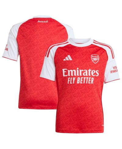 Adidas Big Boys and Girls Red Arsenal 2025/26 Home Replica Jersey