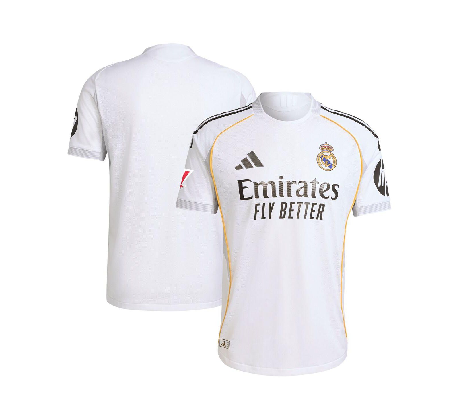 Adidas Men's White Real Madrid 2025/26 Home Authentic Jersey