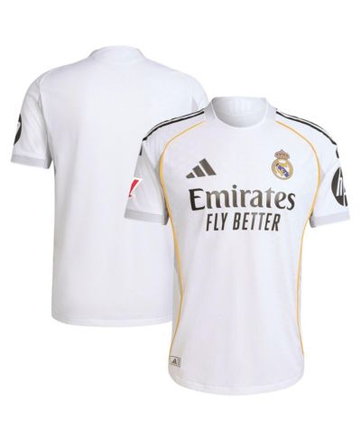 Adidas Men's White Real Madrid 2025/26 Home Authentic Jersey