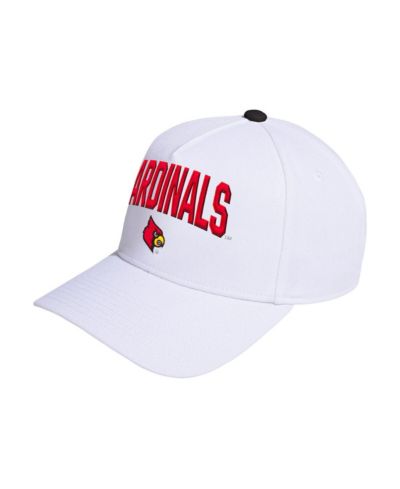 Белая регулируемая кепка Adidas Louisville Cardinals для мужчин и женщин