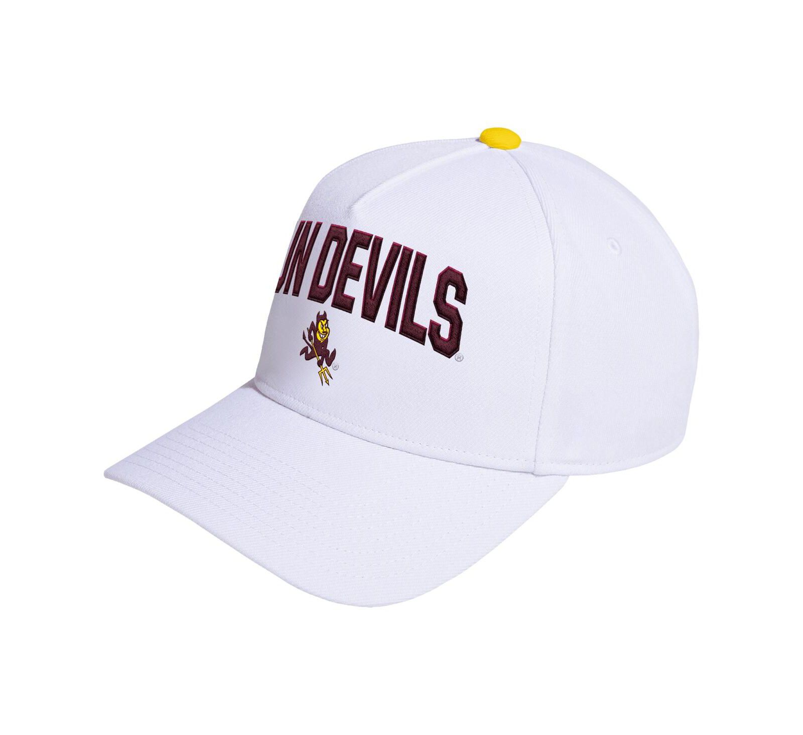 Adidas Men's and Women's White Arizona State Sun Devils Locker Room A-Frame Adjustable Hat
