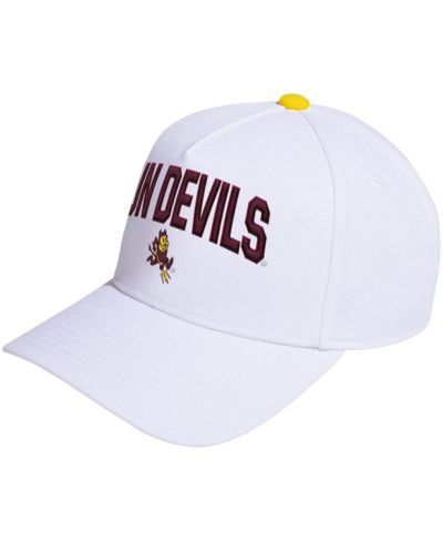 Кепка Adidas Men's and Women's White Arizona State Sun Devils Locker Room A-Frame Adjustable