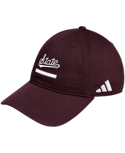 Мужская регулируемая кепка Adidas Mississippi State Bulldogs в цвете Maroon