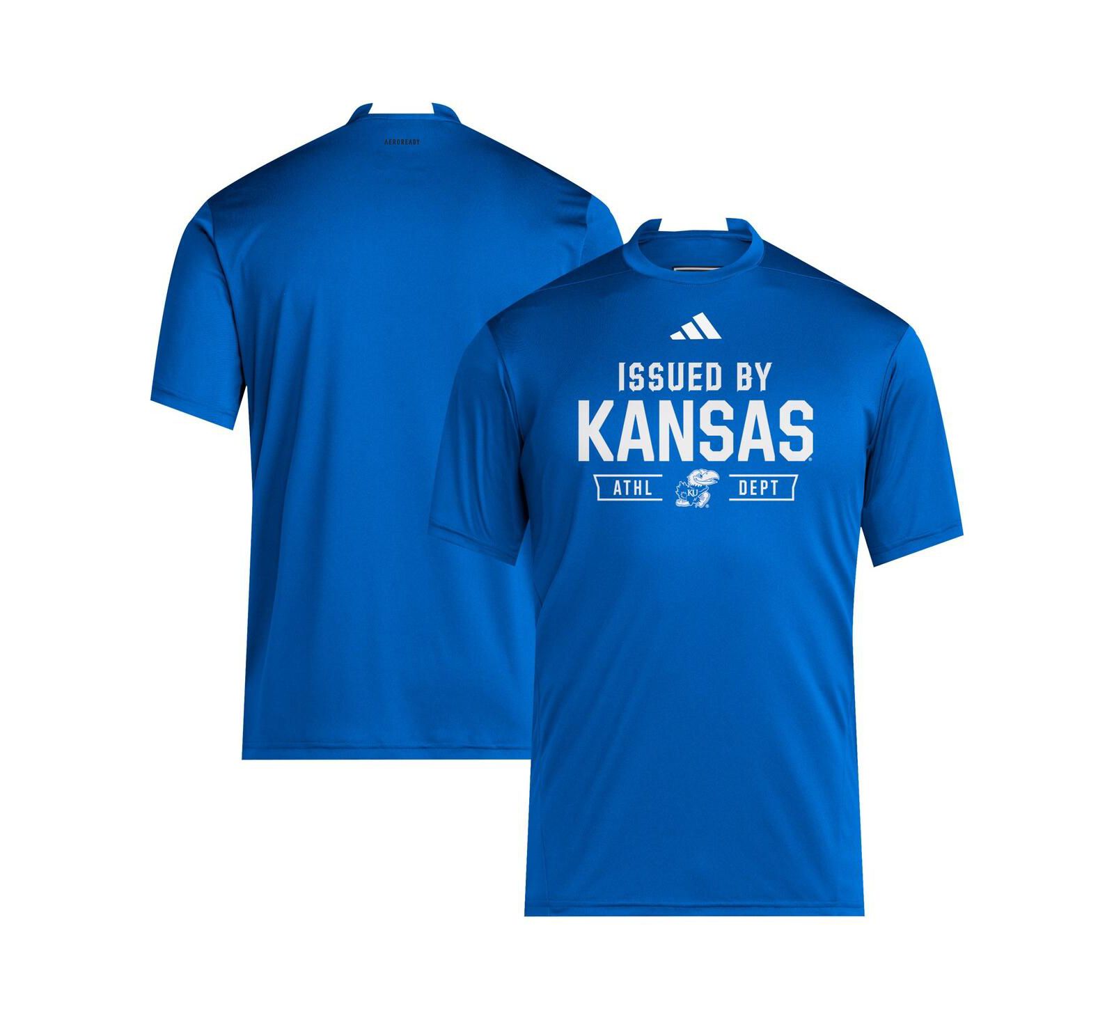 Adidas Men's Royal Kansas Jayhawks 2025 Training Performance Team T-Shirt