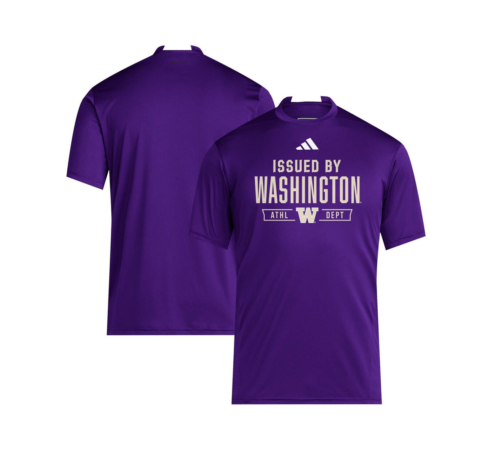 Adidas Men's Purple Washington Huskies 2025 Training Performance Team T-Shirt
