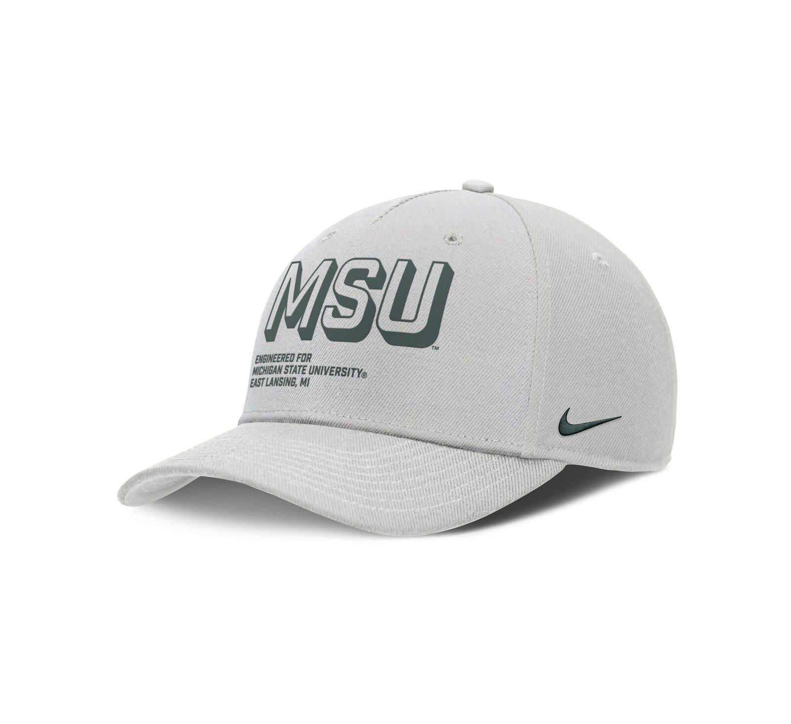 Мужская кепка Nike Michigan State Spartans 2025 Sideline Dust серая