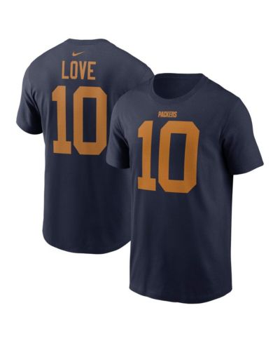 Nike Men's Jordan Love Navy Green Bay Packers The 1923 Classic Name & Number T-Shirt