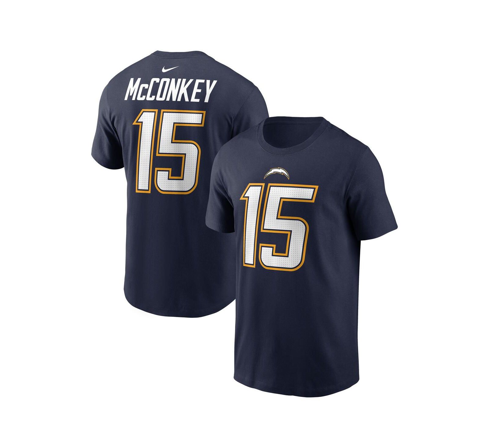 Nike футболка Nike Men's Ladd McConkey Navy Los Angeles Chargers Alternate Super Chargers