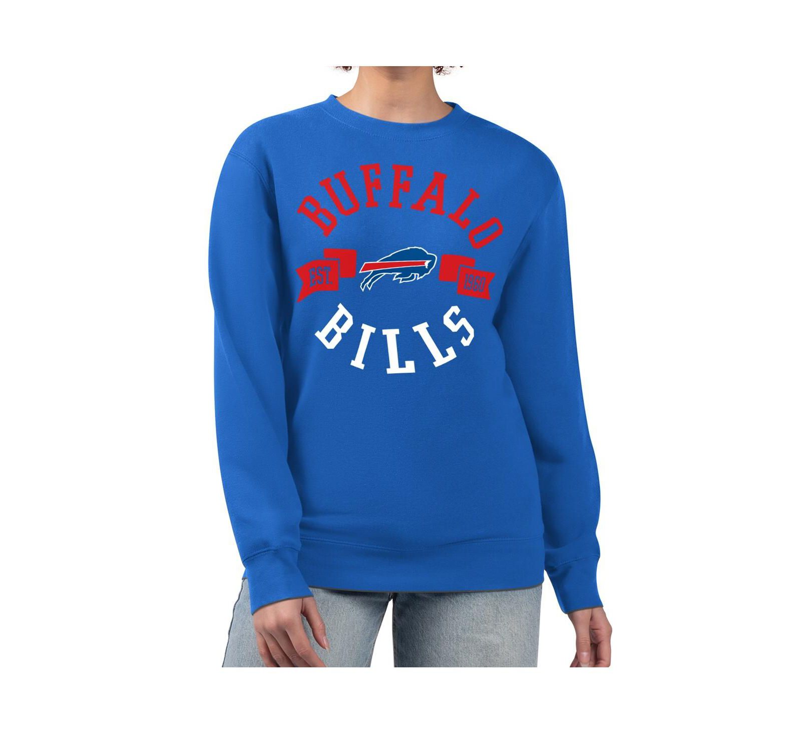 Женская толстовка G-III 4Her by Carl Banks Royal Buffalo Bills Large Team Graphic Fleece Pullover