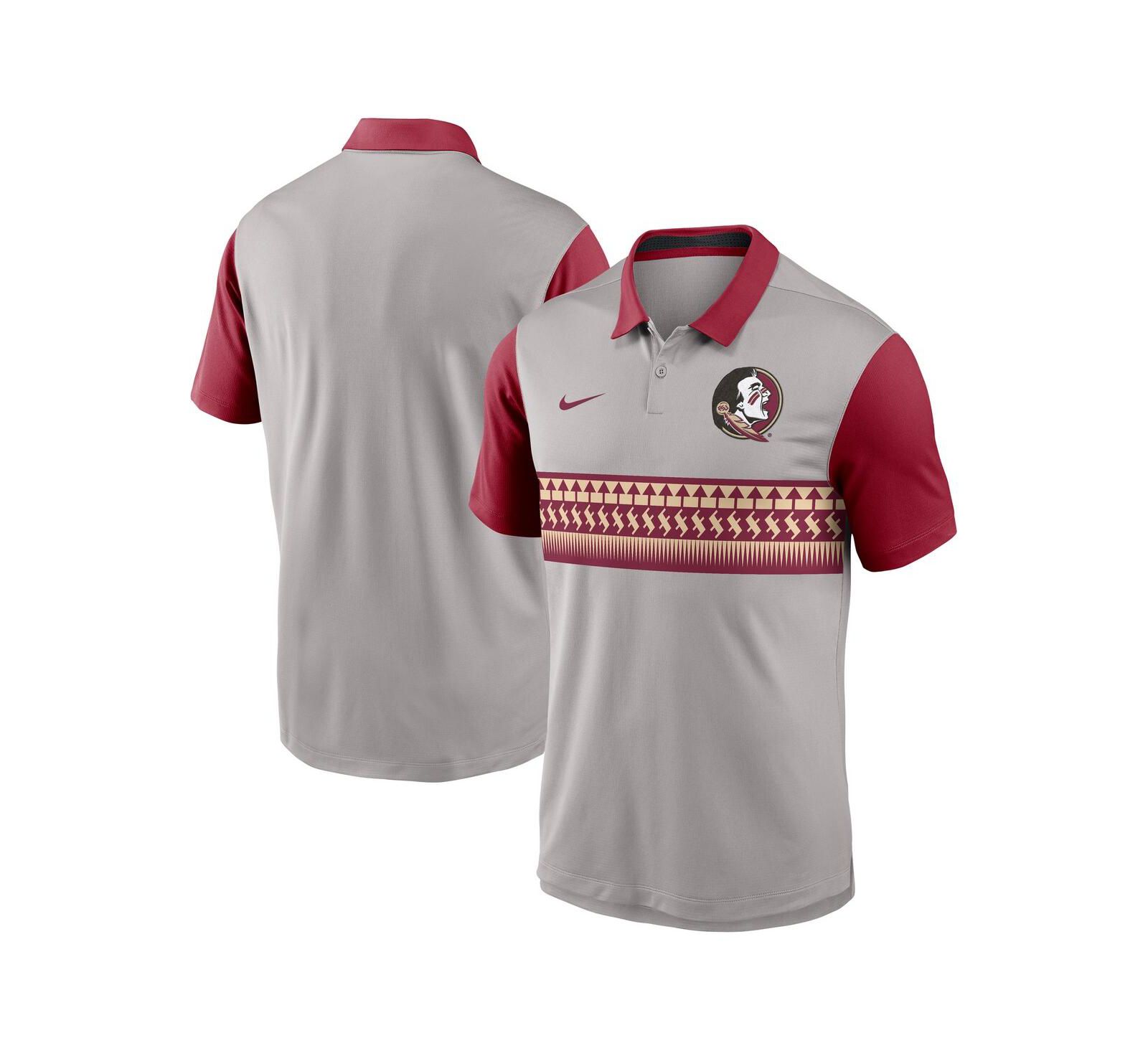 Nike Men's Gray/Garnet Florida State Seminoles Vapor Performance Polo Shirt