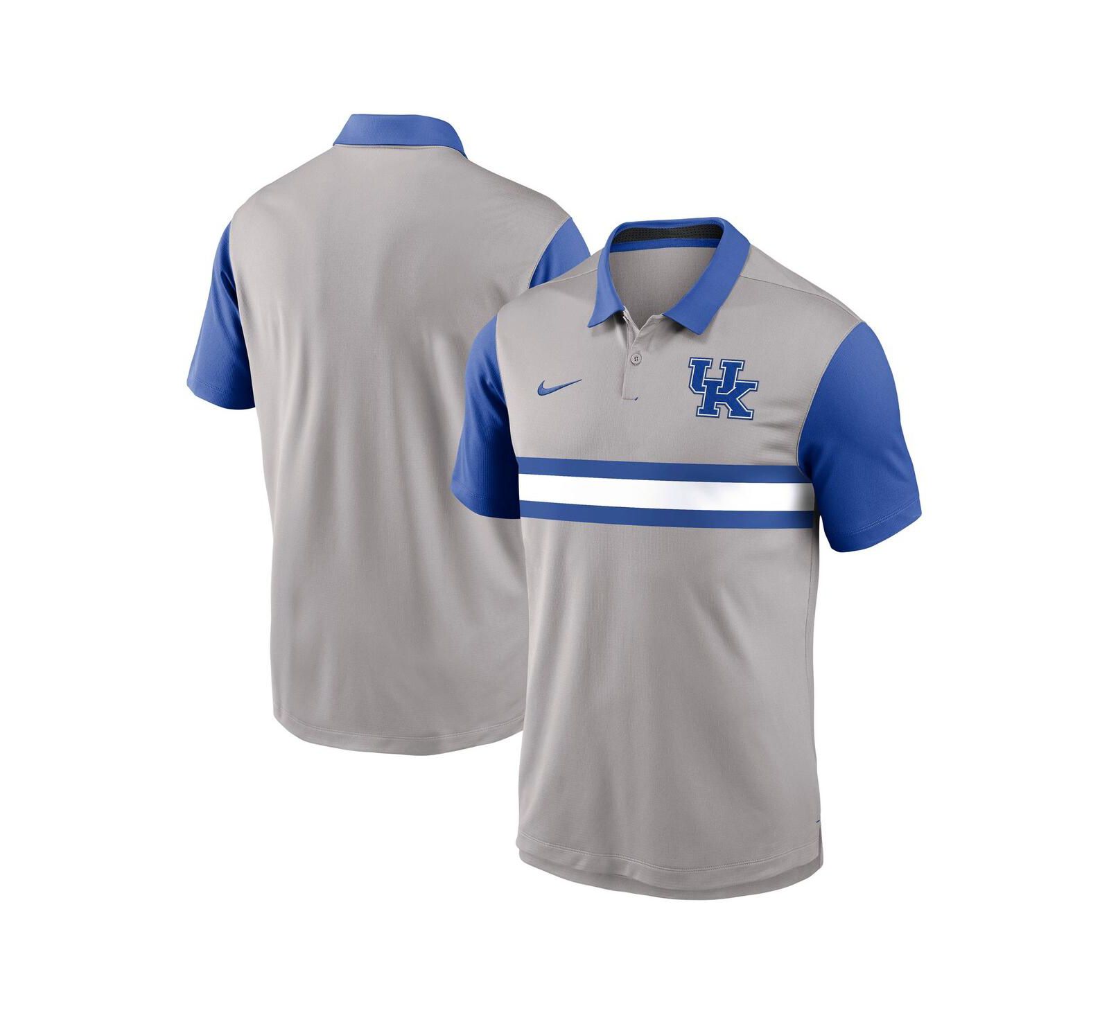 Nike Men's Gray/Royal Kentucky Wildcats Vapor Performance Polo Shirt