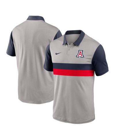 Nike Мужская рубашка-поло Arizona Wildcats Vapor Performance серая/темно-синяя