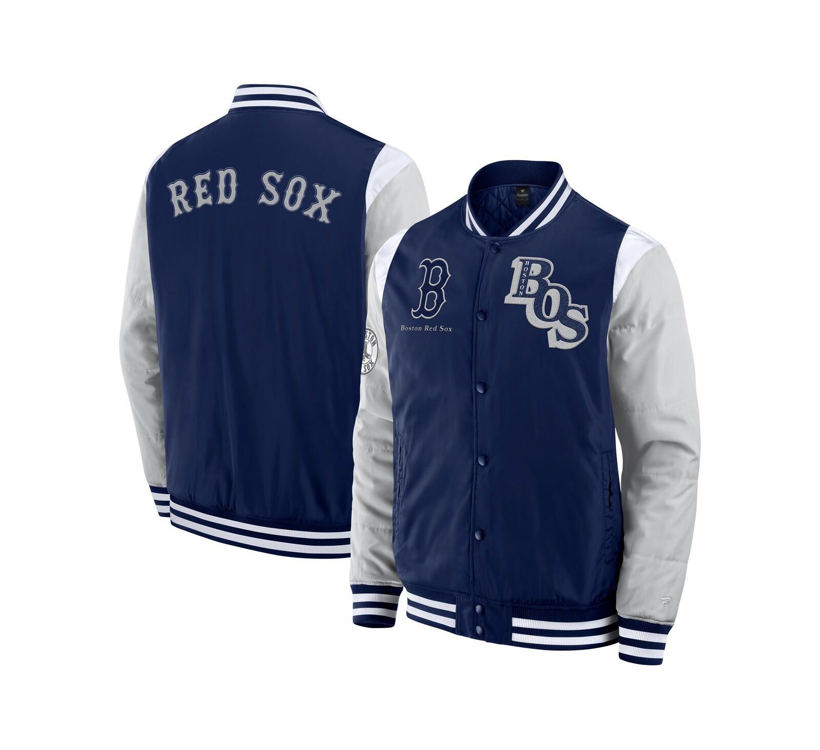 Fanatics Мужская куртка Boston Red Sox Elements Elite Full-Snap, темно-синяя