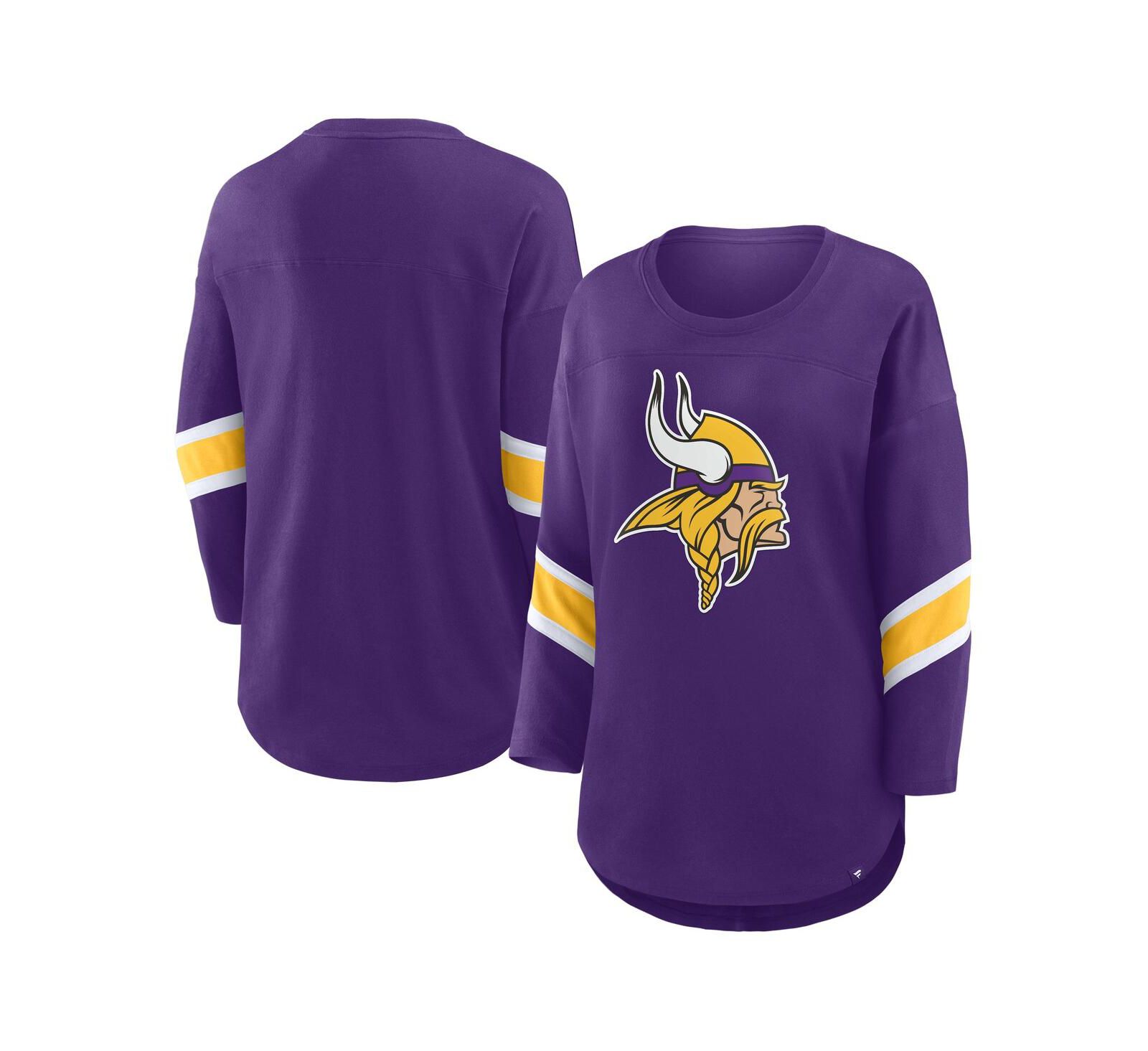 Женская футболка Fanatics Purple Minnesota Vikings Redzone 3/4-Sleeve