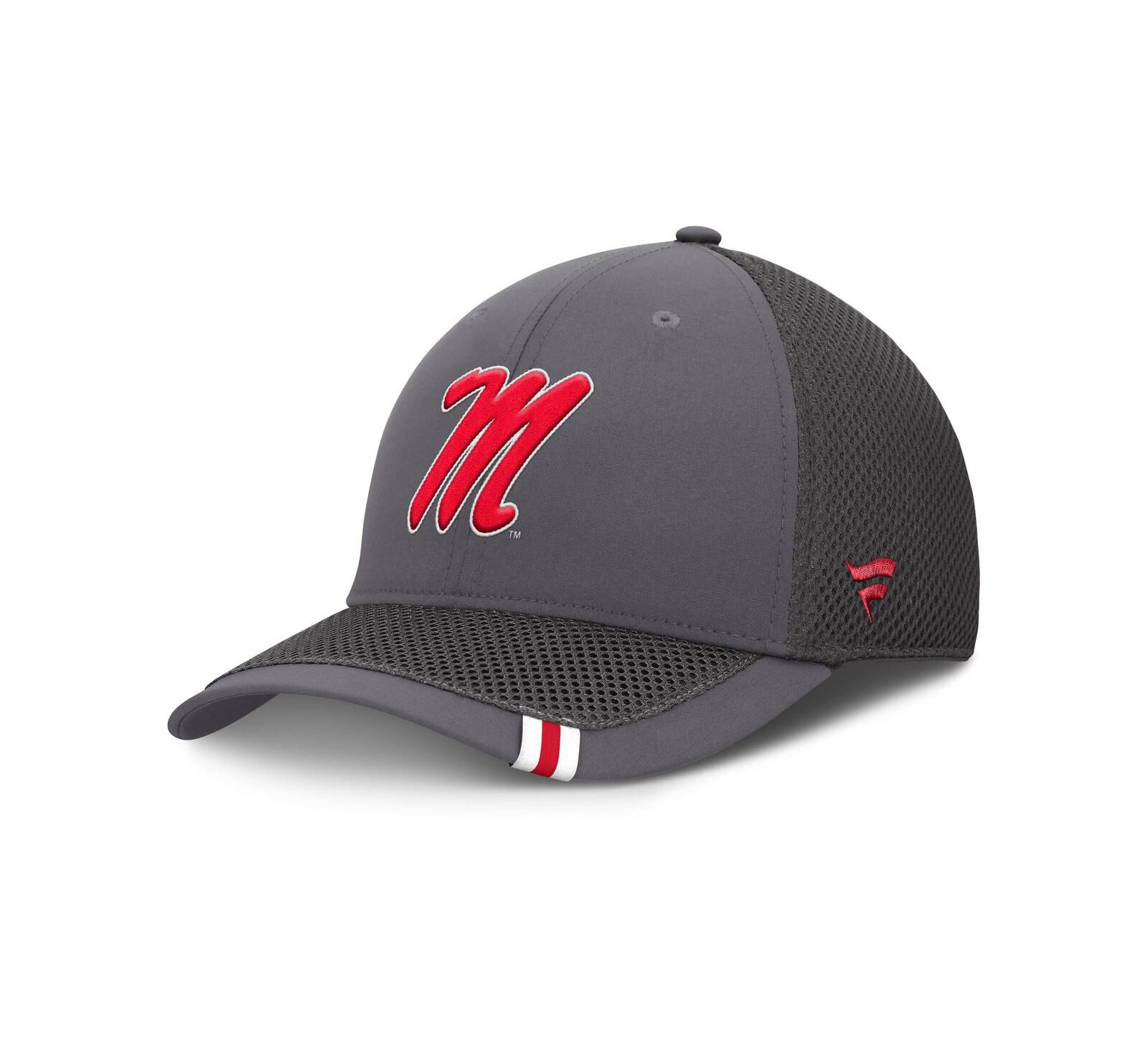 Мужская кепка Fanatics Gray Ole Miss Rebels Clincher Flex