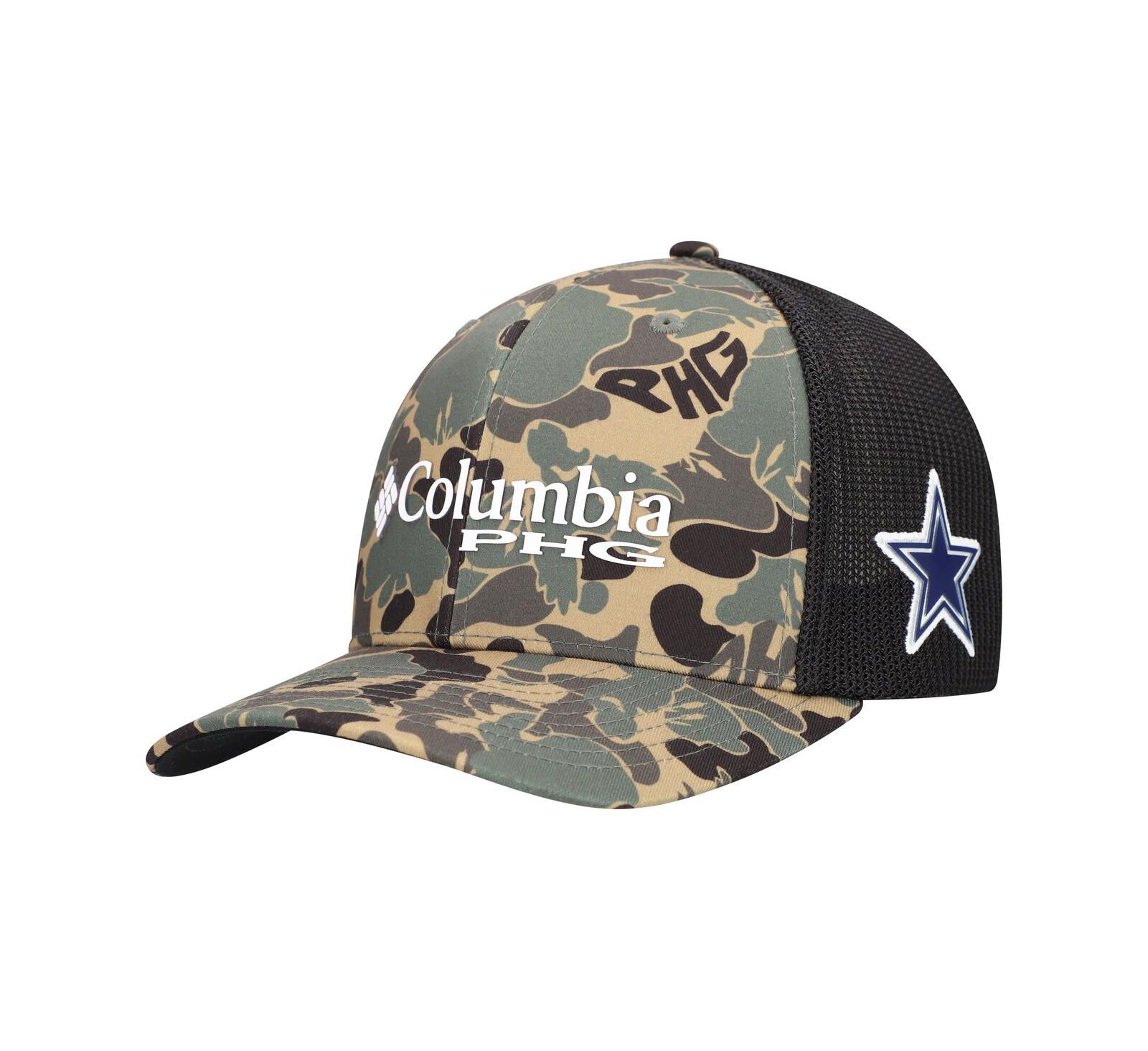 Columbia Men's Camo Dallas Cowboys PHG Mesh Flex Hat