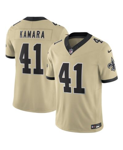 Мужская лимитированная джерси Nike Alvin Kamara Gold New Orleans Saints Vapor F.U.S.E.