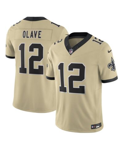 Nike Мужская джерси Chris Olave Gold New Orleans Saints Gameday Golds Alternate Vapor F.U.S.E. Limited