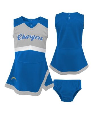 Детское платье-джерси Outerstuff Los Angeles Chargers Powder Blue с шортами, комплект из двух предметов