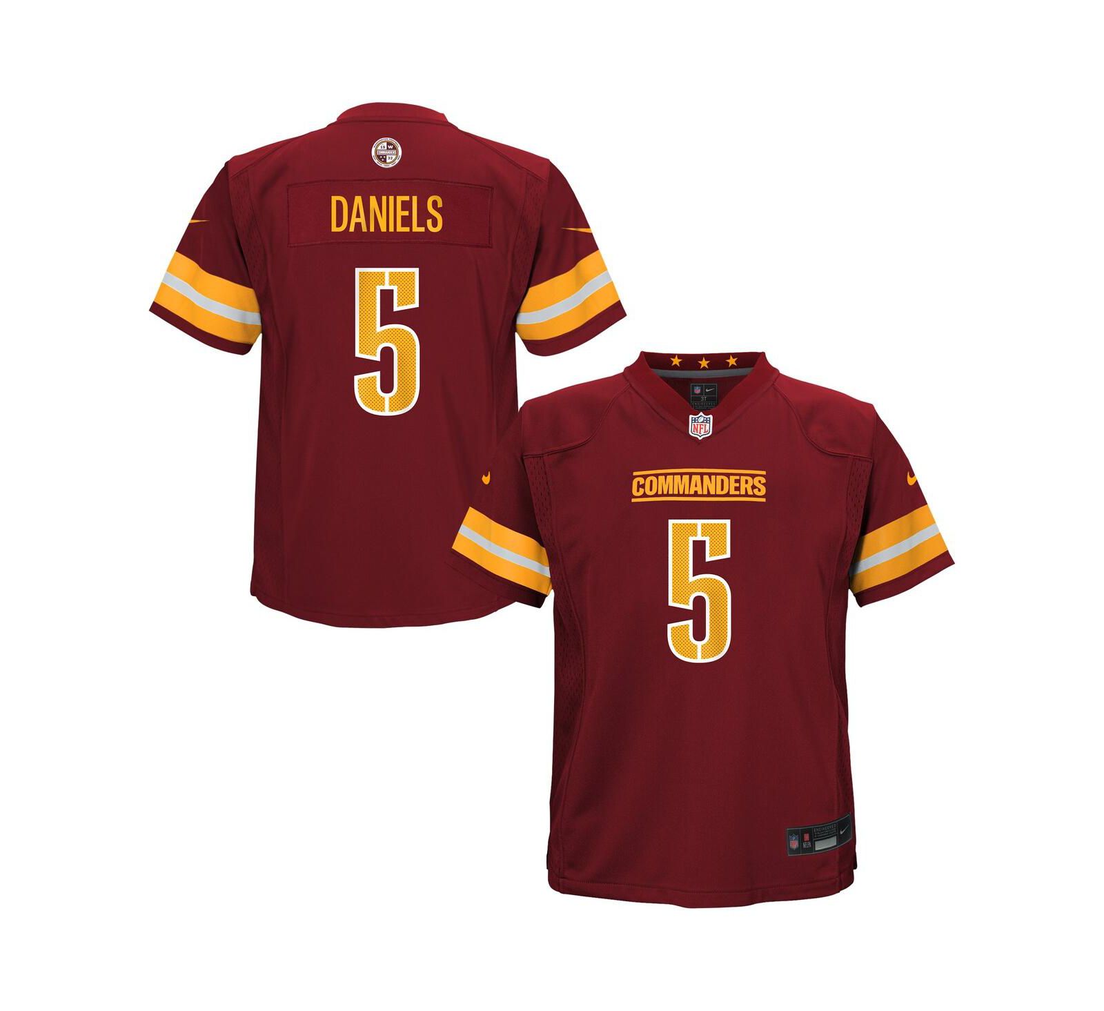 Nike детская джерси Jayden Daniels Washington Commanders burgundy