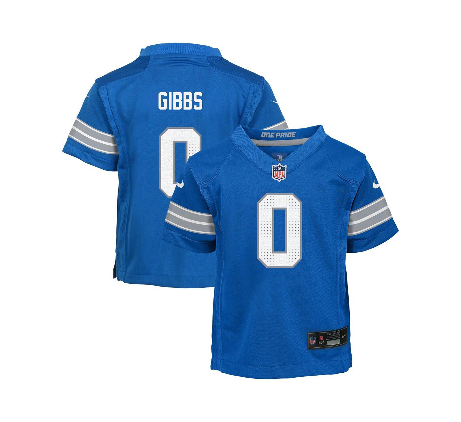 Детская джерси Nike Jahmyr Gibbs Blue Detroit Lions Team Player Game