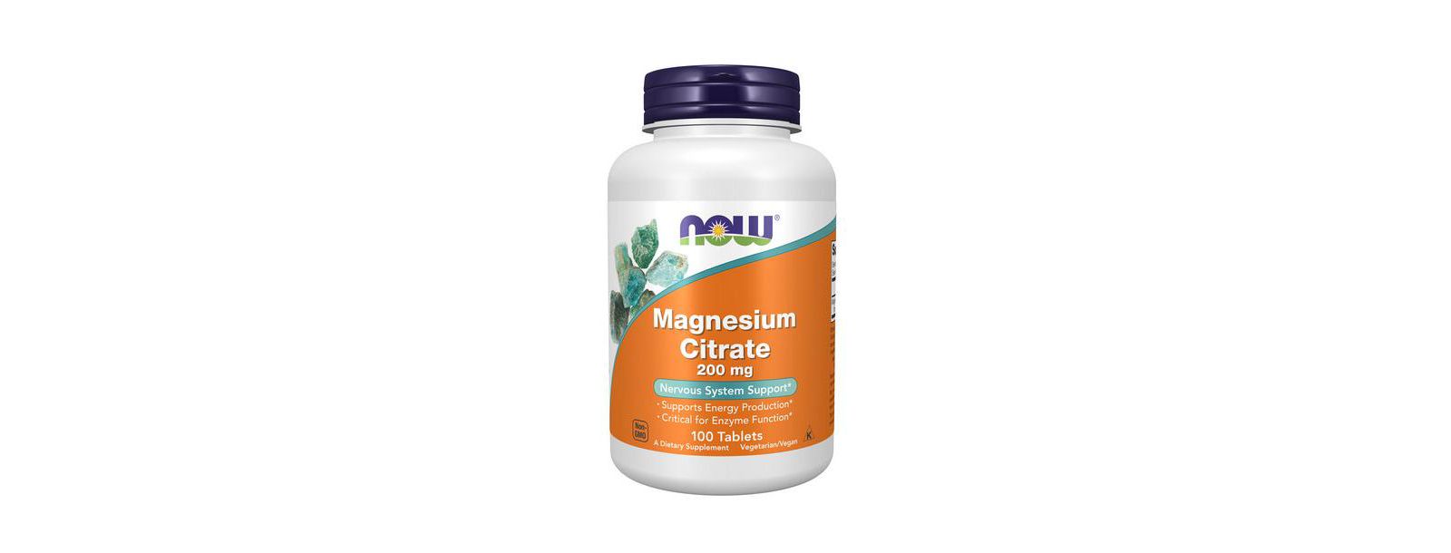 Магний NOW Foods Citrate, 200 mg, 100 таблеток