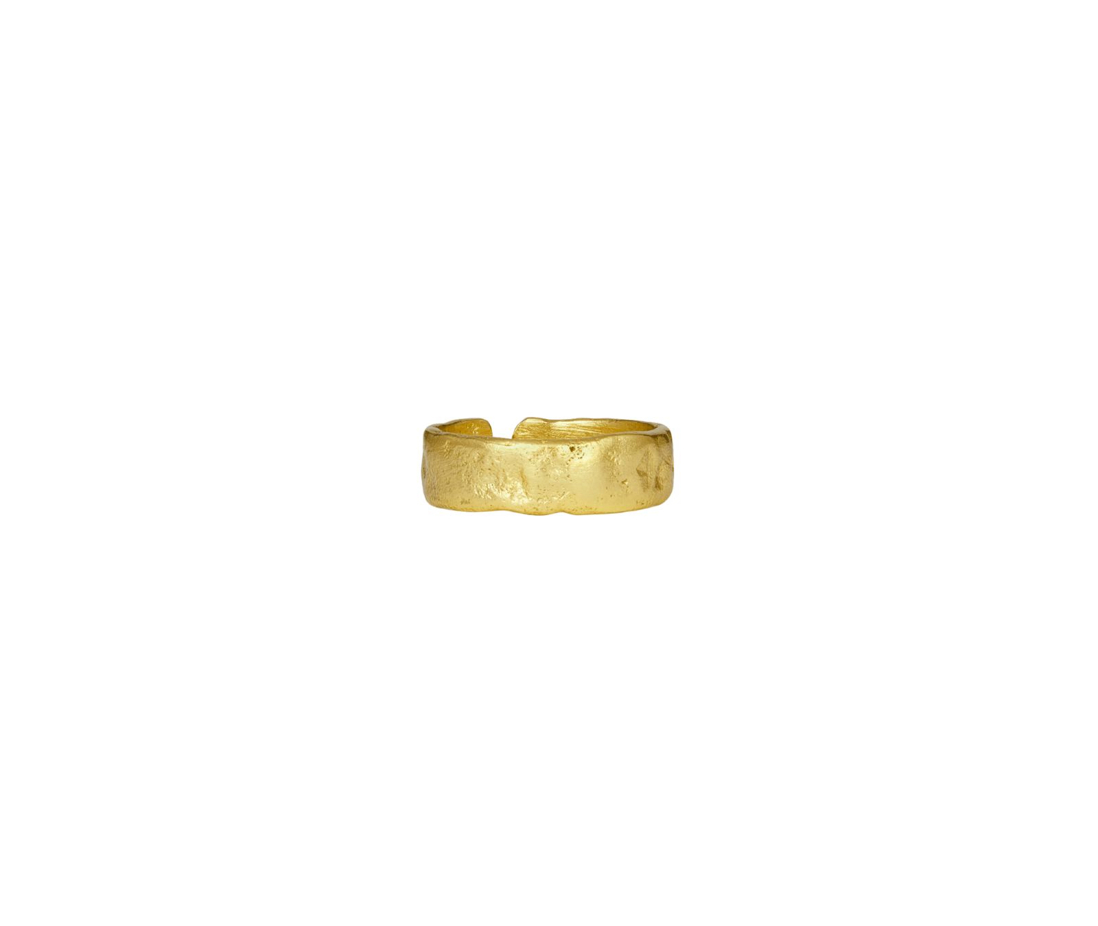 Ottoman Hands Dela Textured Band Ring