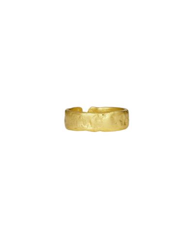 Ottoman Hands Dela Textured Band Ring