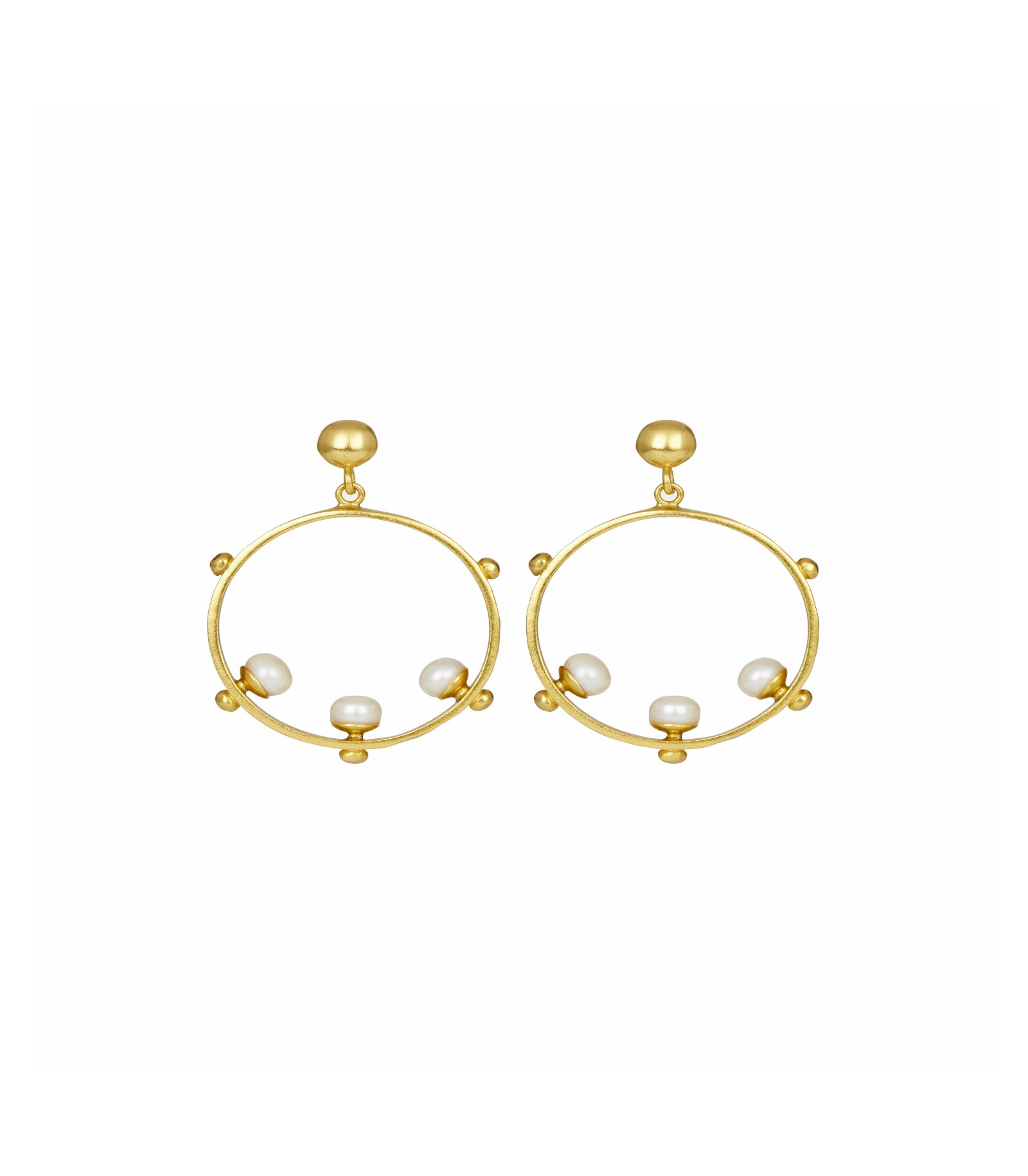 Серьги Ottoman Hands Aristea Bead Hoop