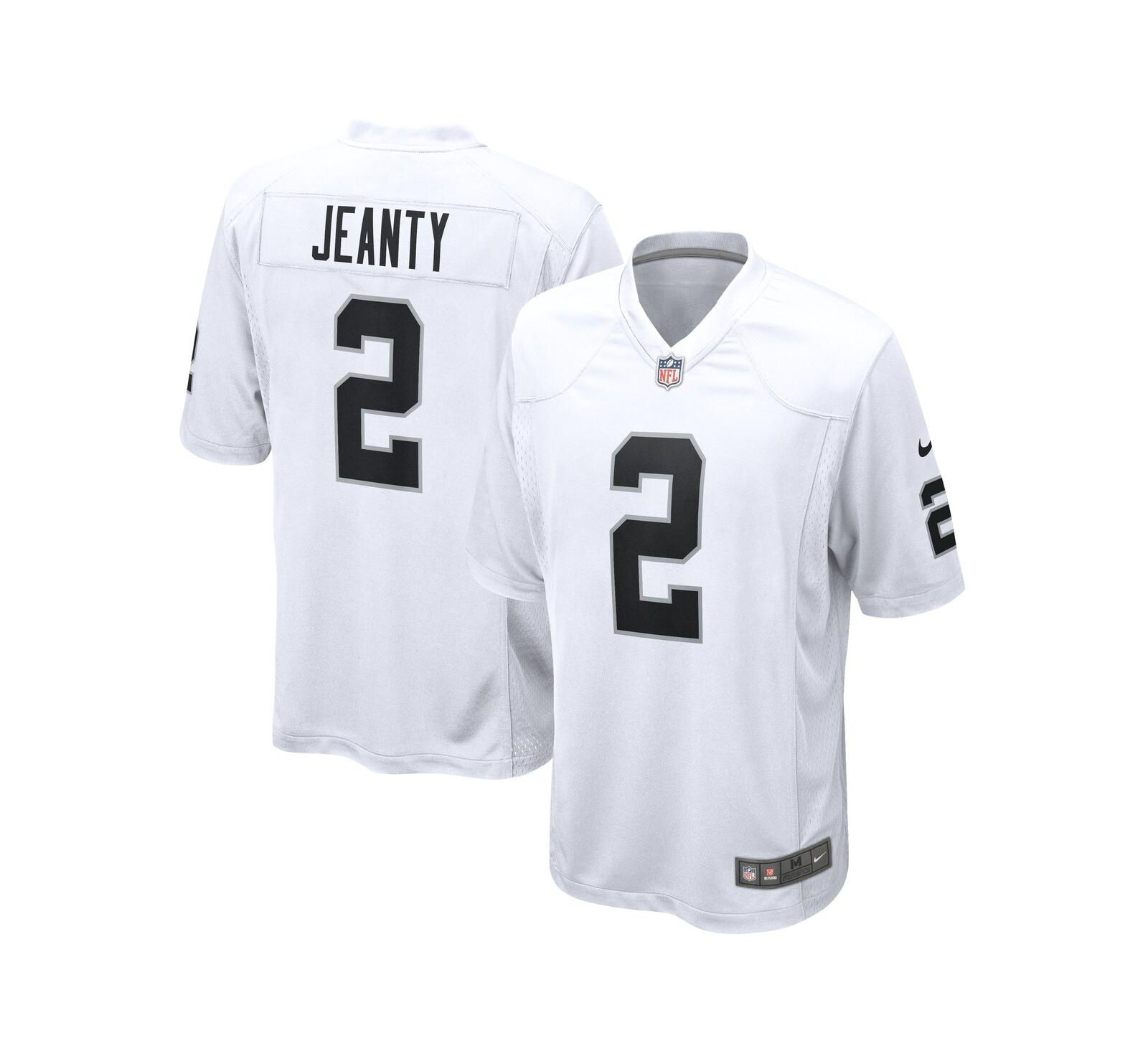 Nike Men's Ashton Jeanty White Las Vegas Raiders Game Jersey