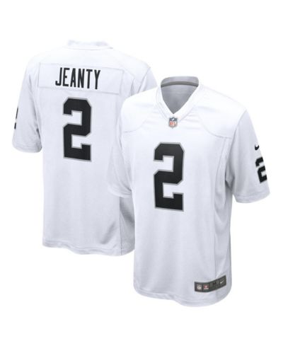 Nike Men's Ashton Jeanty White Las Vegas Raiders Game Jersey