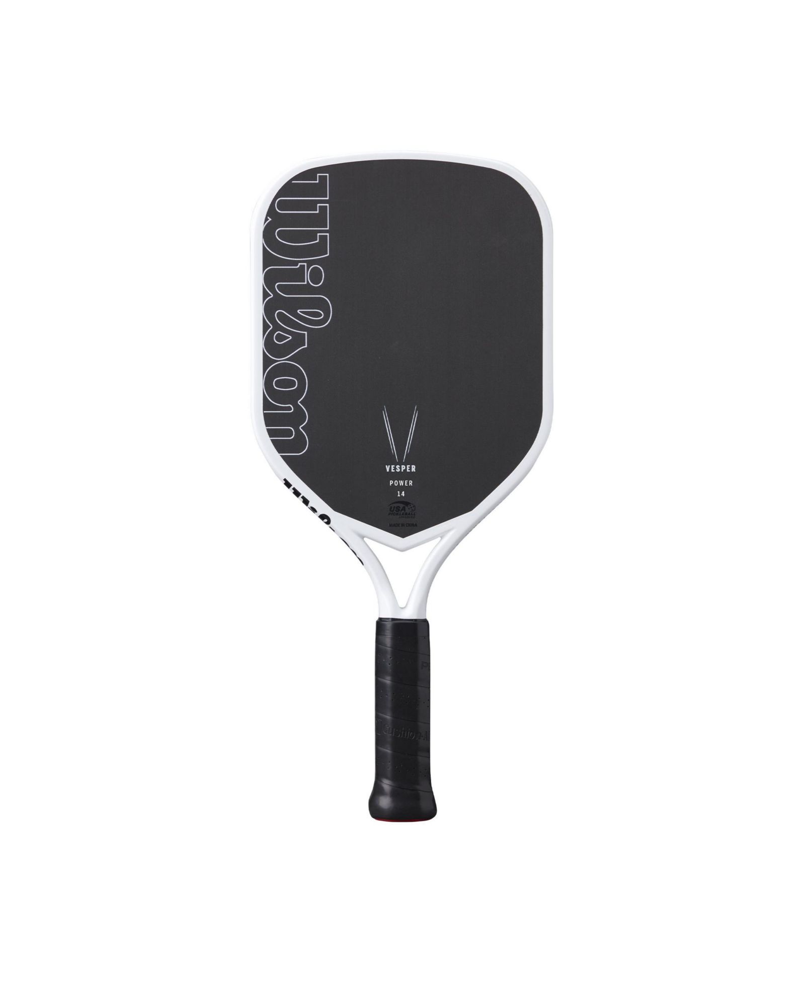 Ракетка для пиклбола Wilson Vesper Power 14, белая/черная, 8.1 OZ