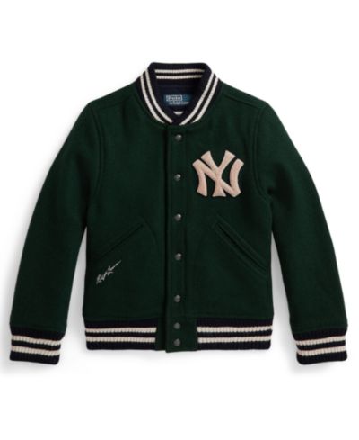 Polo Ralph Lauren Boys' 8-20 Logo Detail Long-Sleeve Yankees Jacket