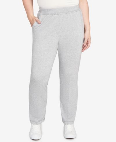 Alfred Dunner Women's Casual Vibe Cozy Short Length Slant Pocket Pants