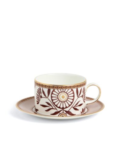 Wedgwood Red Splendour  5.9oz Teacup Saucer