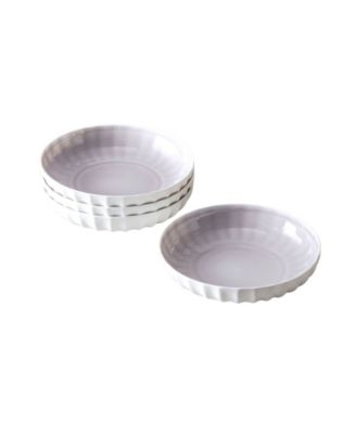 Fortessa Blyss Bone China Low Dinner Bowls, Set of 4