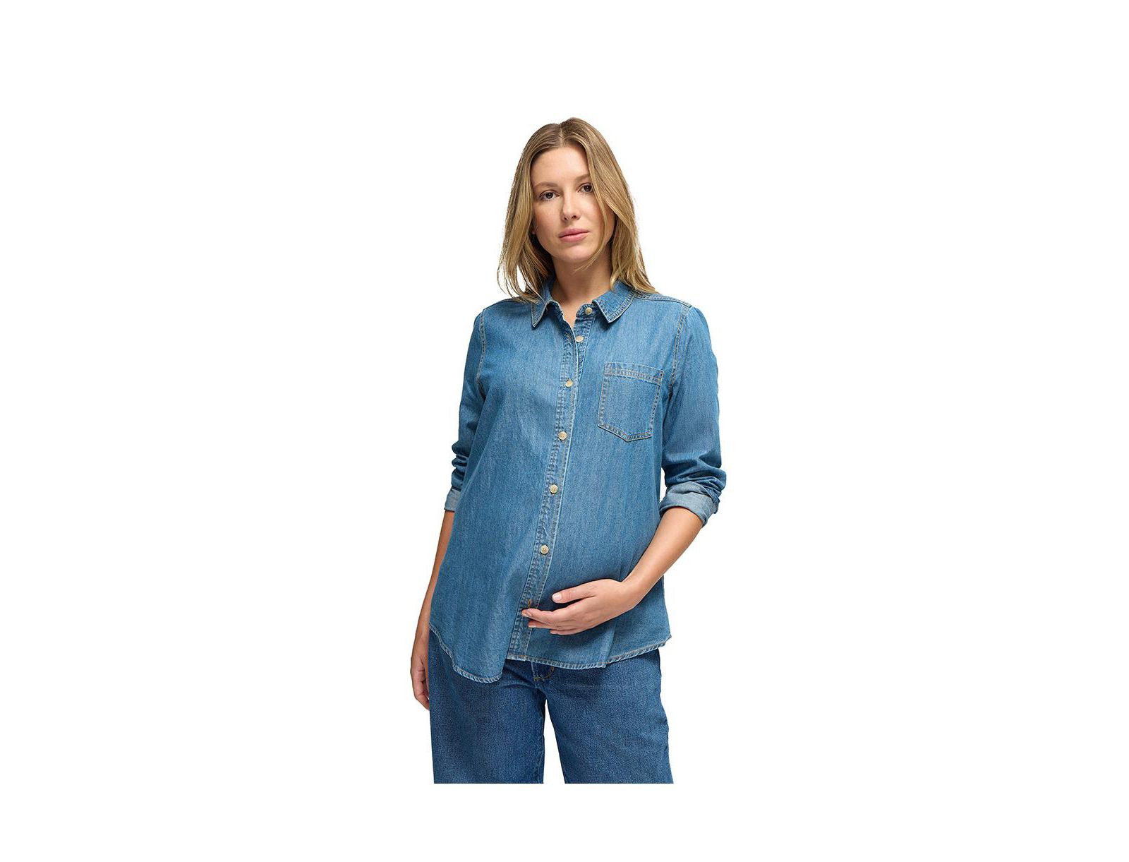 Ingrid + Isabel Maternity Ingrid + Isabel Denim Button Down Shirt