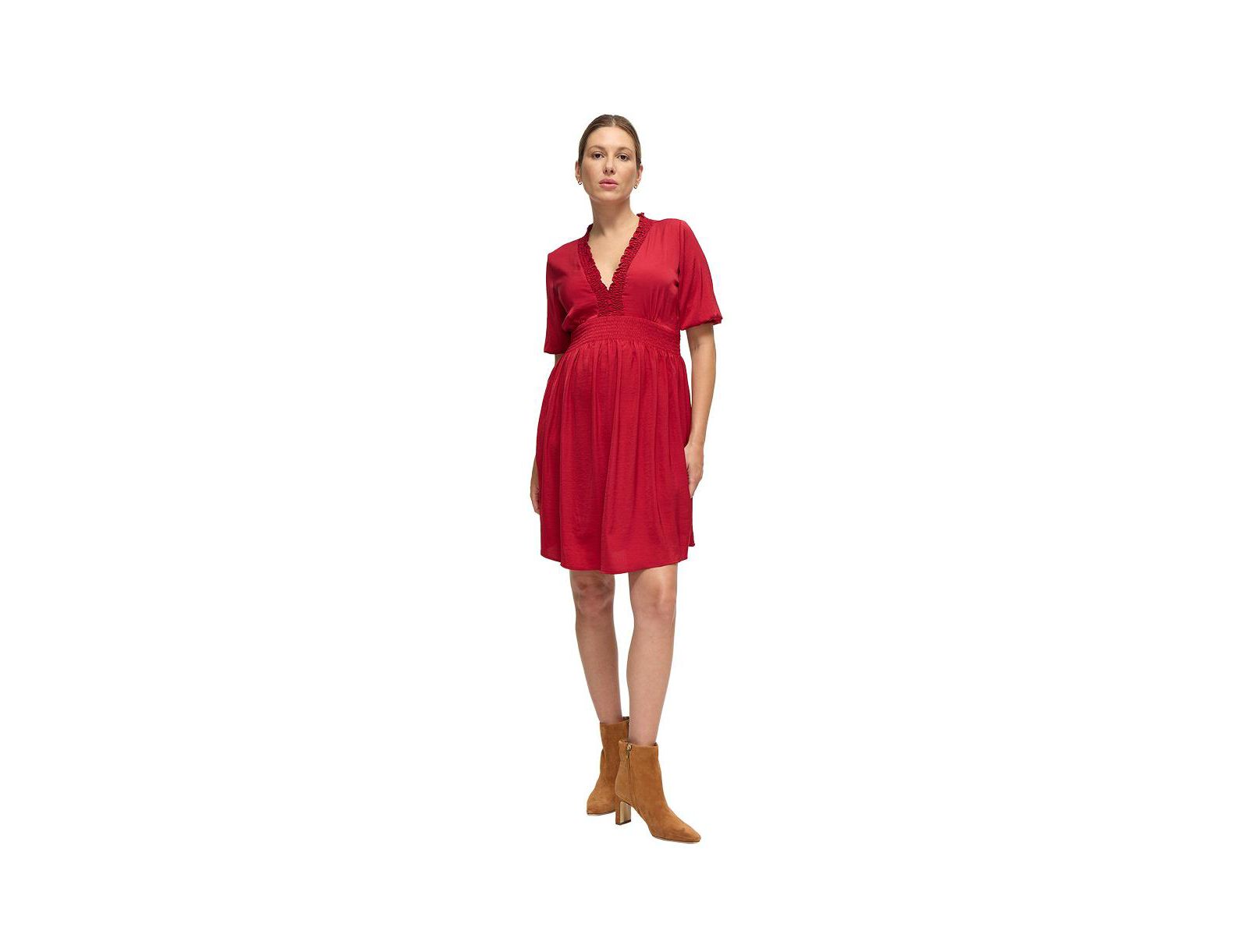 Короткое платье для беременных Ingrid + Isabel Maternity Deep V Short Dress