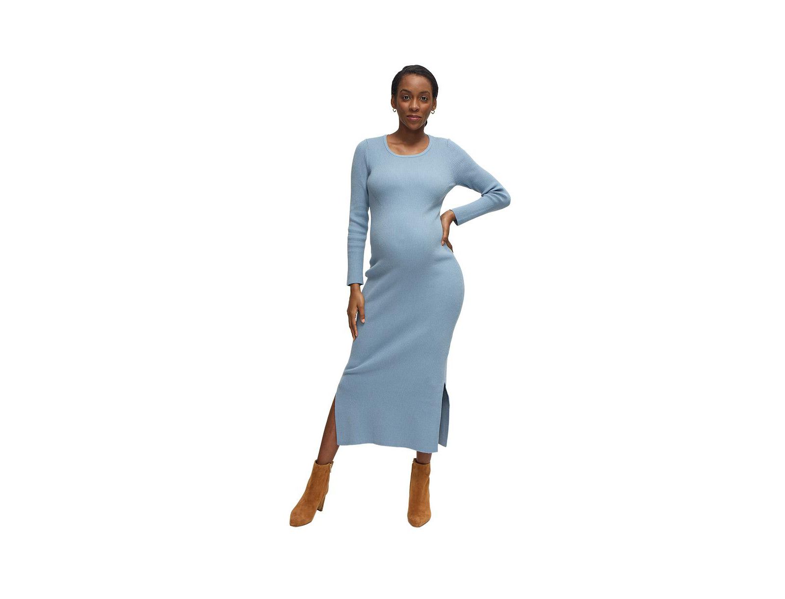 Ingrid + Isabel Maternity Long Sleeve Midi Sweater Dress