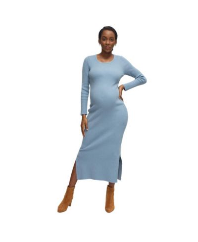 Ingrid + Isabel Maternity Long Sleeve Midi Sweater Dress
