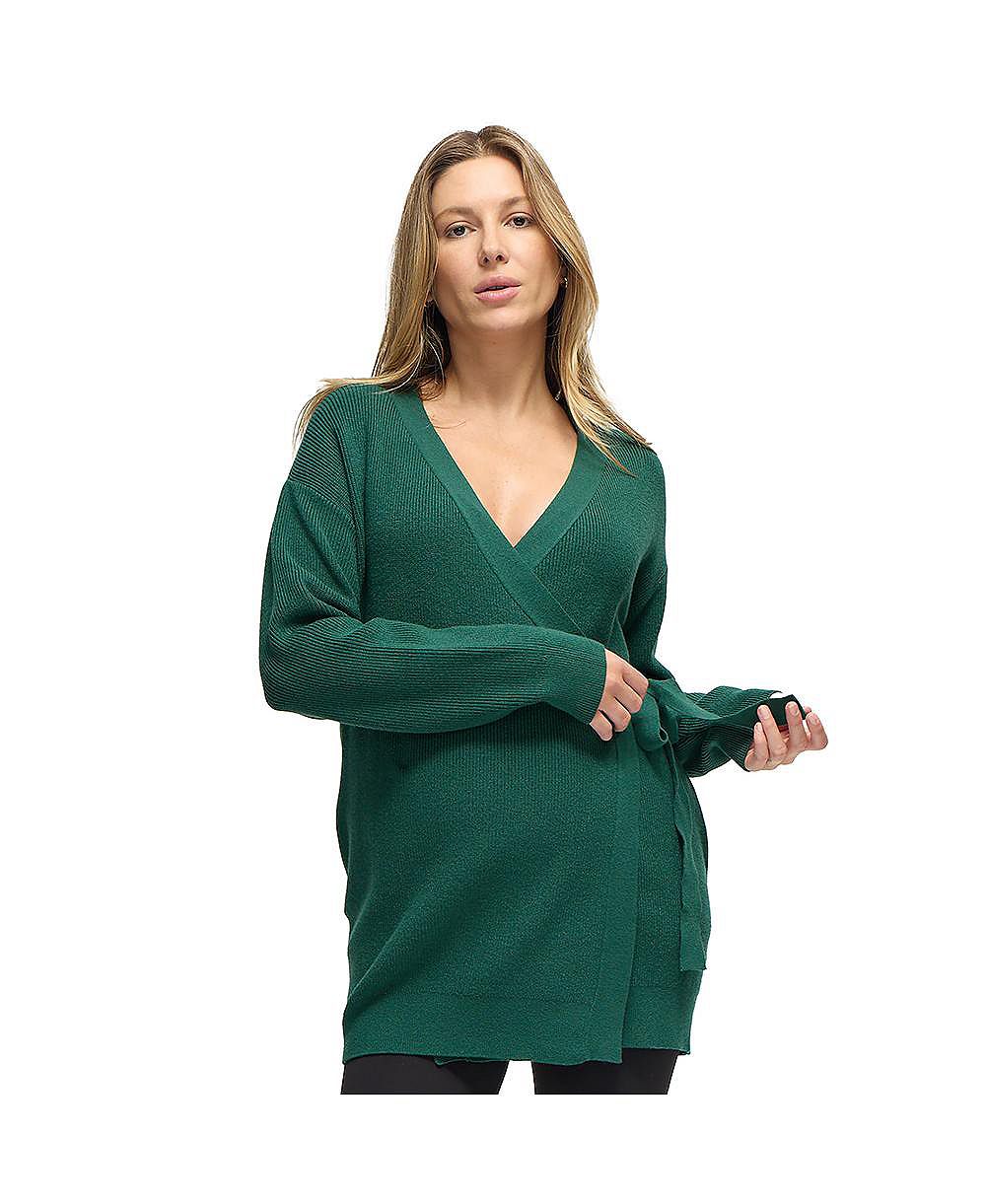 Ingrid + Isabel Women's Ingrid + Isabel Ribbed Knit Crossover Nursing Cardigan