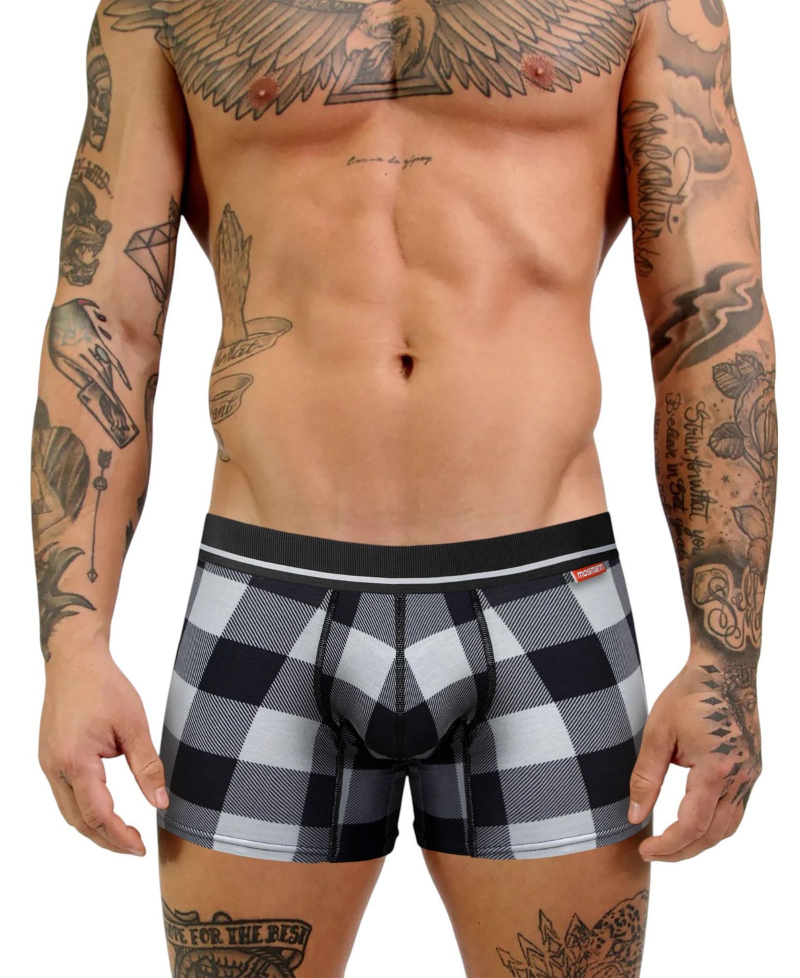 Mosmann Australia Men's Bamboo Trunks - Checkmate