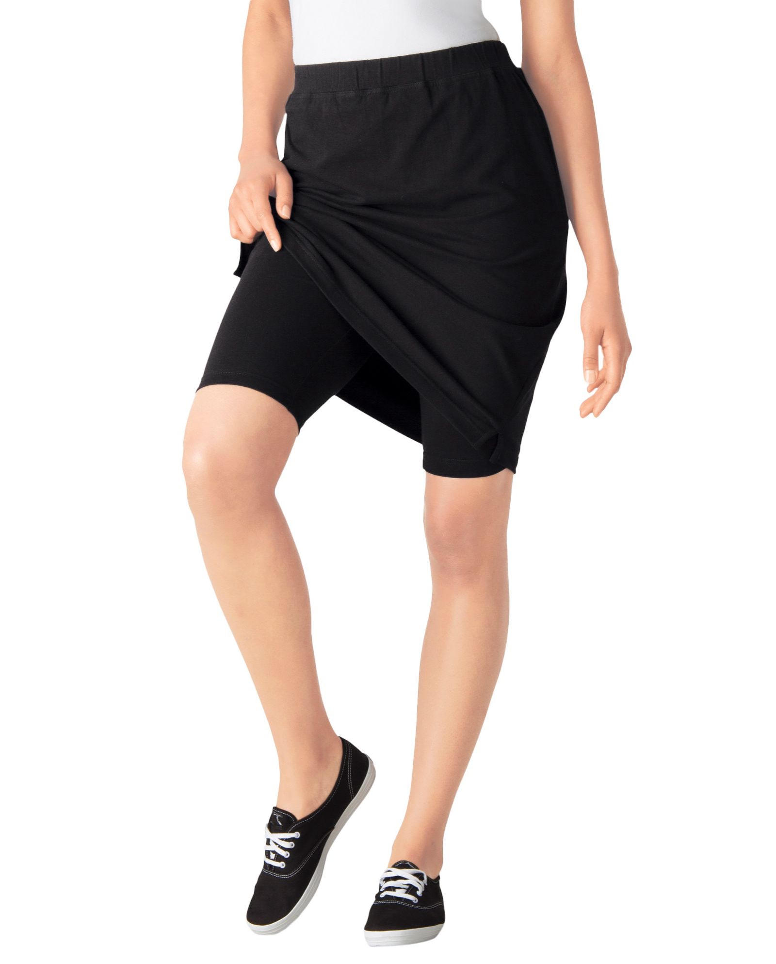 Woman Within Plus Size Stretch Cotton Skort