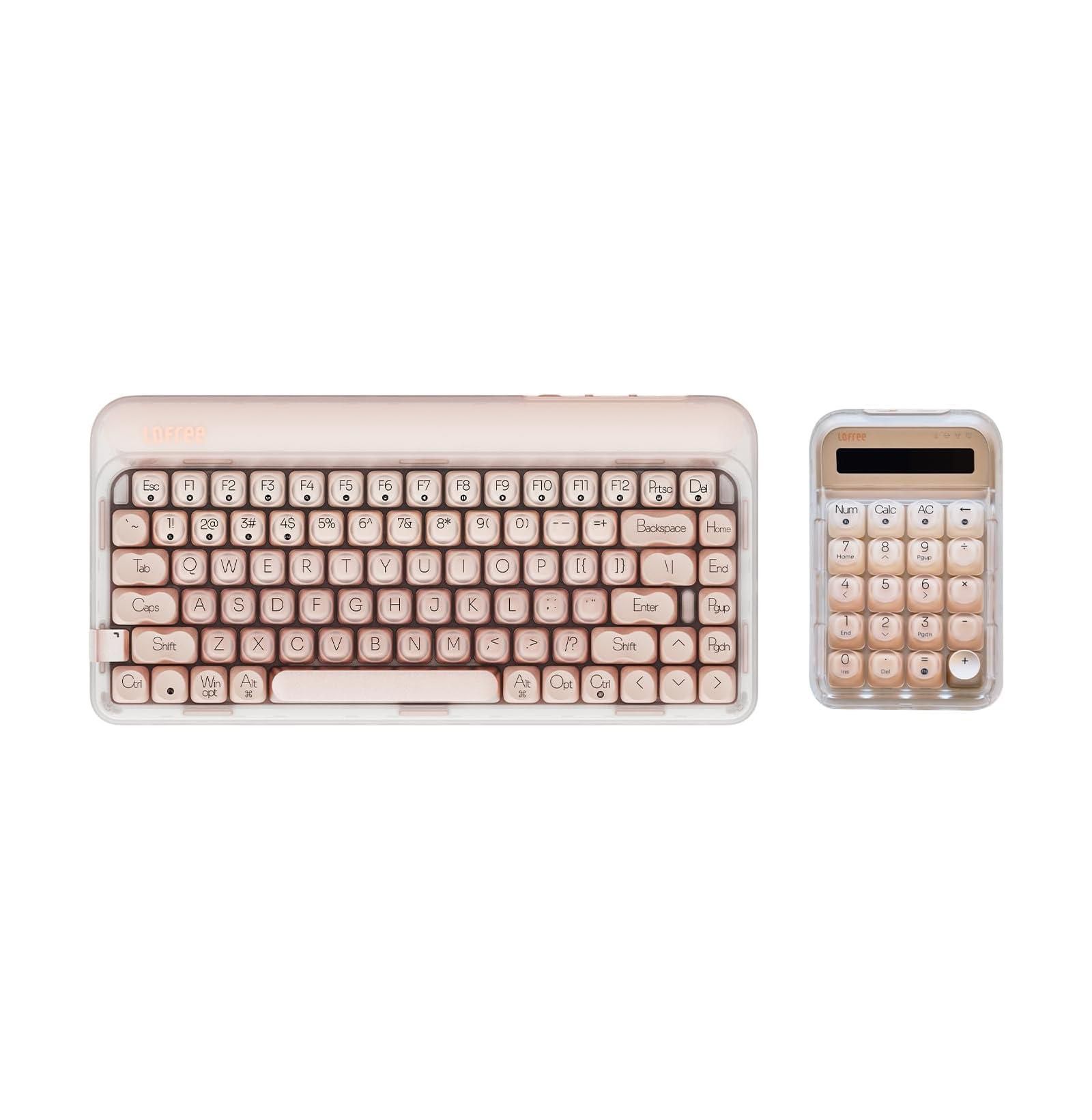 Механическая клавиатура Lofree Dot Foundation с беспроводной цифровой панелью Tri-Mode Wireless Numpad, 75% Rechargeable Hot-swappable
