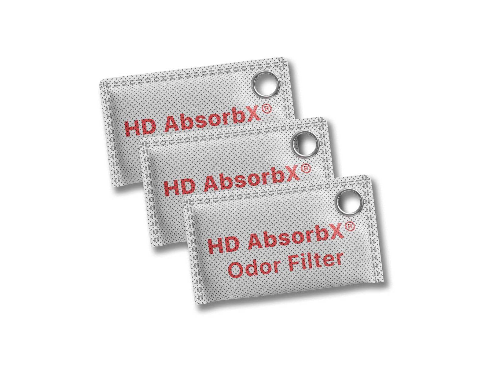 iTouchless High-Density AbsorbX Odor Filters Household Deodorizer for Closets, Shoes, Refrigerators, and More (3-Pack)
