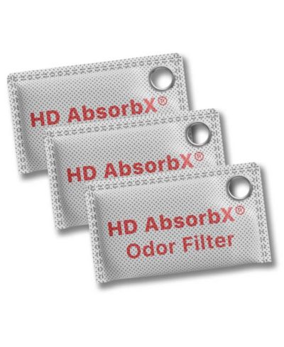 iTouchless High-Density AbsorbX Odor Filters Household Deodorizer for Closets, Shoes, Refrigerators, and More (3-Pack)