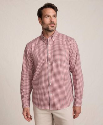 Lands' End Мужская хлопковая рубашка Long Sleeve Poplin Shirt