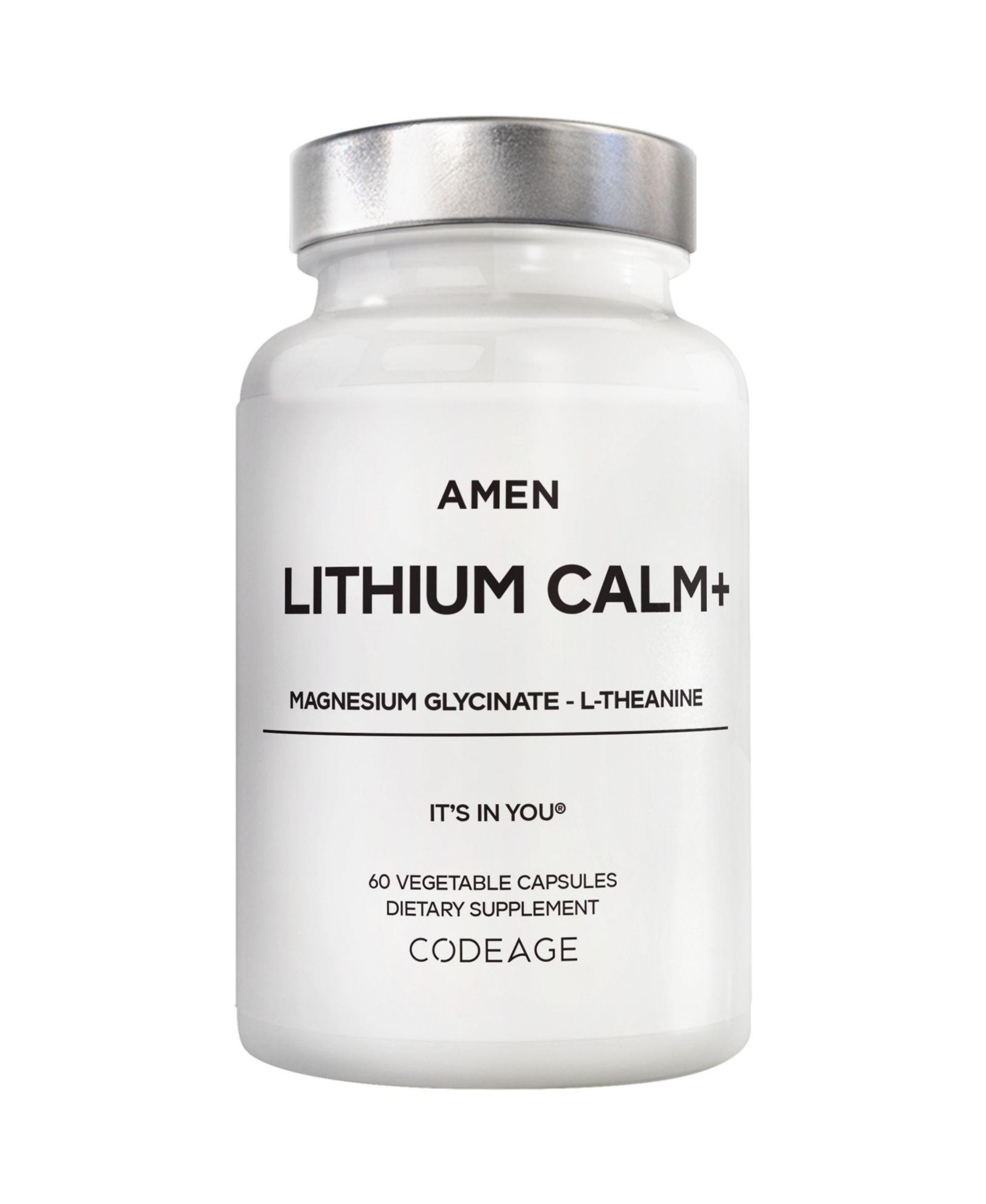 Добавка Amen Lithium Calm+ с магнием и L-теанином, 60 капсул