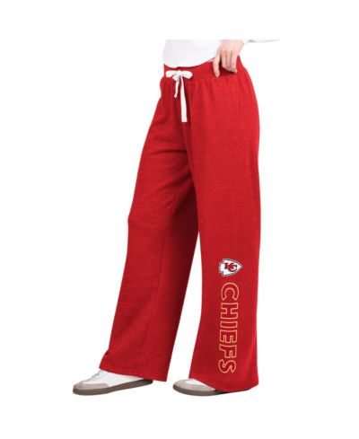 Женские широкие спортивные брюки G-III 4Her by Carl Banks Red Kansas City Chiefs Field